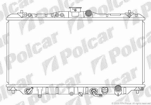 Polcar 382008-2 - Радіатор, охолодження двигуна autozip.com.ua