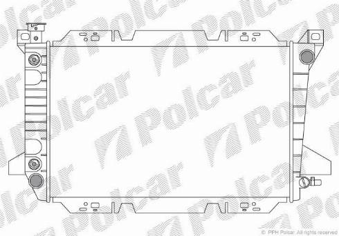 Polcar 329508-1 - Радіатор, охолодження двигуна autozip.com.ua
