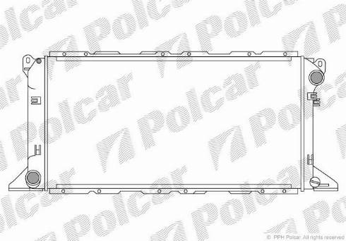Polcar 324608A5 - Радіатор, охолодження двигуна autozip.com.ua