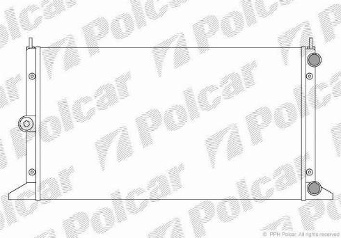 Polcar 324008A3 - Радіатор, охолодження двигуна autozip.com.ua