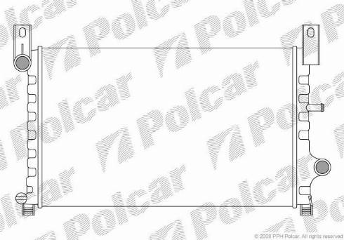 Polcar 320908-2 - Радіатор, охолодження двигуна autozip.com.ua