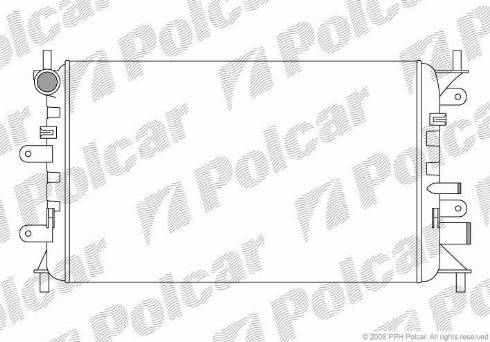 Polcar 320608-1 - Радіатор, охолодження двигуна autozip.com.ua