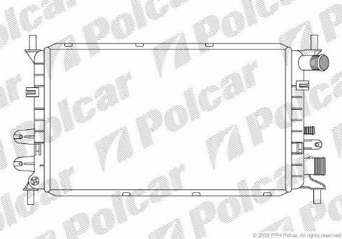 Polcar 3206082X - Радіатор, охолодження двигуна autozip.com.ua