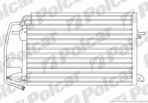 Polcar 3206K8B1 - Конденсатор, кондиціонер autozip.com.ua