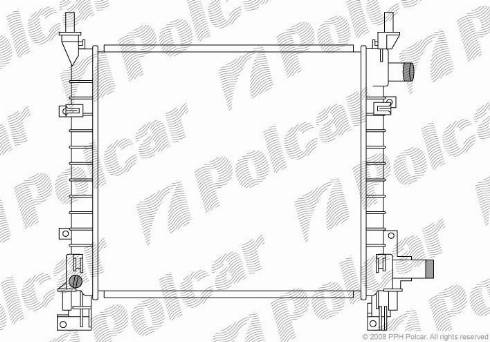 Polcar 320008-1 - Радіатор, охолодження двигуна autozip.com.ua