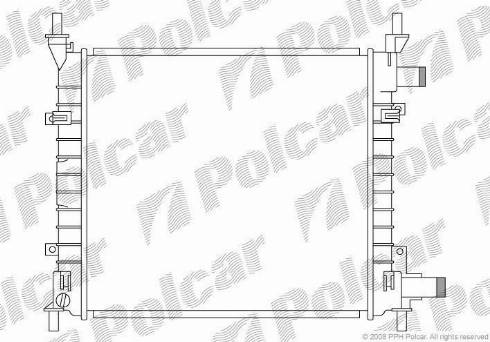 Polcar 3200082X - Радіатор, охолодження двигуна autozip.com.ua