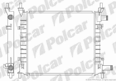 Polcar 320008-2 - Радіатор, охолодження двигуна autozip.com.ua