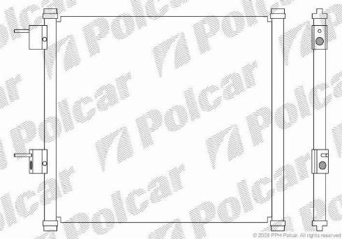 Polcar 3200K81X - Конденсатор, кондиціонер autozip.com.ua