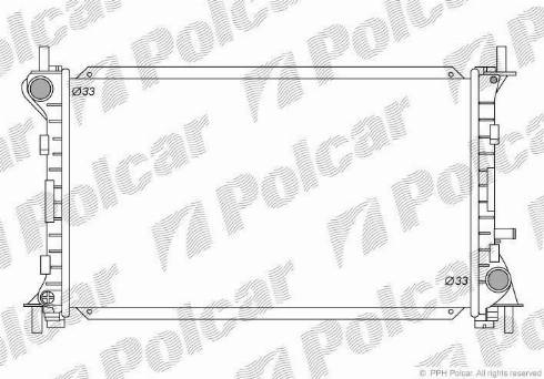 Polcar 320108-4 - Радіатор, охолодження двигуна autozip.com.ua
