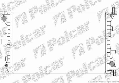 Polcar 3201083X - Радіатор, охолодження двигуна autozip.com.ua