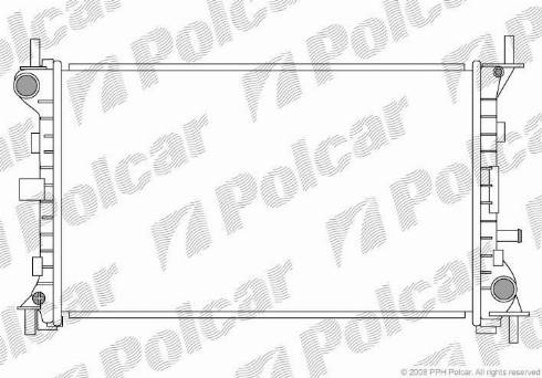 Polcar 320108-3 - Радіатор, охолодження двигуна autozip.com.ua