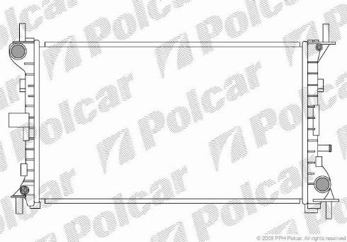Polcar 320108-2 - Радіатор, охолодження двигуна autozip.com.ua