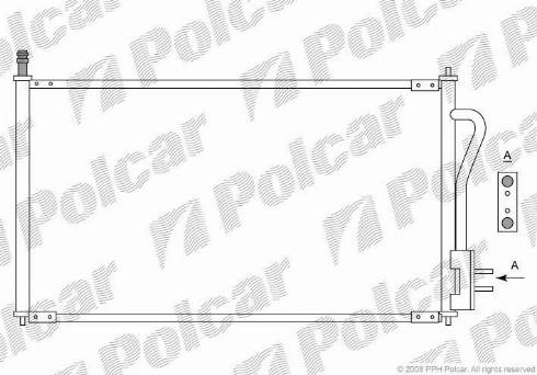 Polcar 3201K8C1 - Конденсатор, кондиціонер autozip.com.ua