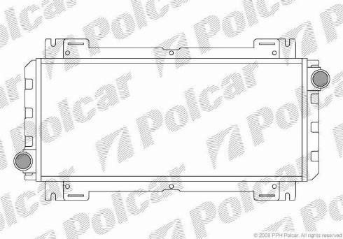 Polcar 320808A1 - Радіатор, охолодження двигуна autozip.com.ua