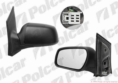 Polcar 3202524M - Зовнішнє дзеркало autozip.com.ua
