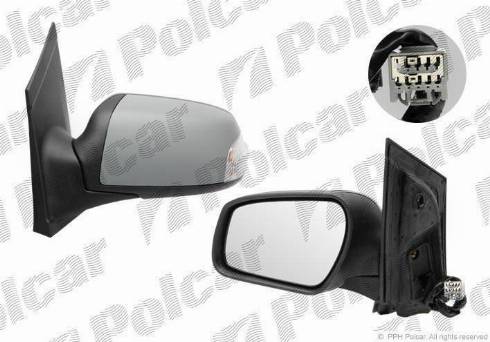Polcar 3202518E - Зовнішнє дзеркало autozip.com.ua