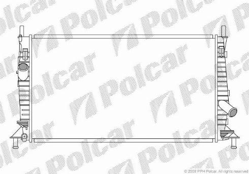 Polcar 320208-1 - Радіатор, охолодження двигуна autozip.com.ua