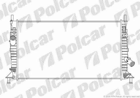 Polcar 320208-2 - Радіатор, охолодження двигуна autozip.com.ua