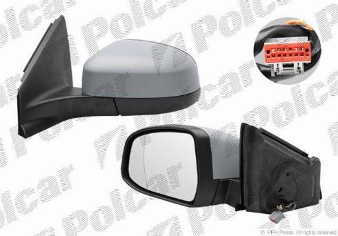 Polcar 3219524M - Зовнішнє дзеркало autozip.com.ua