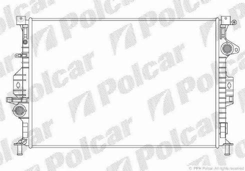Polcar 321908-4 - Радіатор, охолодження двигуна autozip.com.ua