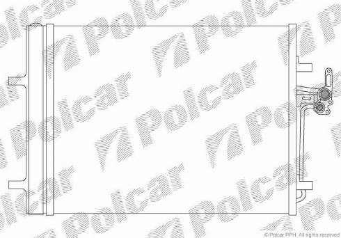 Polcar 3219K82X - Конденсатор, кондиціонер autozip.com.ua