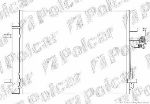 Polcar 3219K8C2 - Радіатор кондиціонера Ford Galaxy.Mondeo Volvo 1.5-4.4 03.06- autozip.com.ua