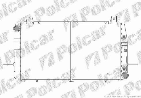 Polcar 321408-2 - Радіатор, охолодження двигуна autozip.com.ua