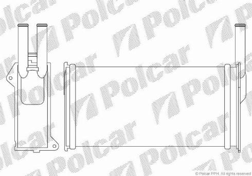 Polcar 3214N81X - Теплообмінник, опалення салону autozip.com.ua