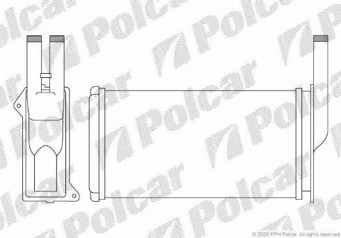 Polcar 3214N8-1 - Теплообмінник, опалення салону autozip.com.ua