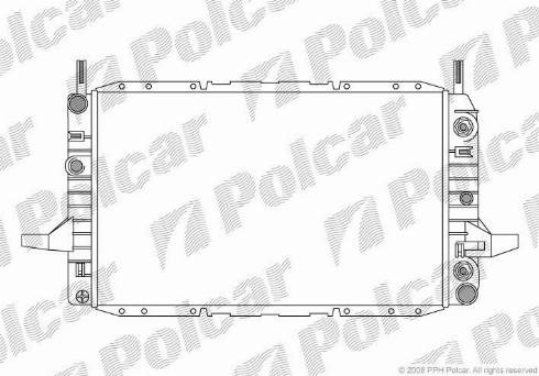 Polcar 3215085X - Радіатор, охолодження двигуна autozip.com.ua