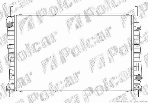 Polcar 3216081X - Радіатор, охолодження двигуна autozip.com.ua