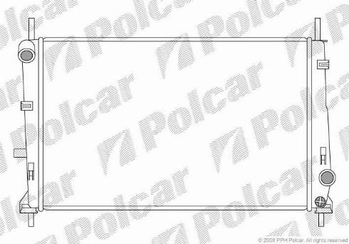 Polcar 321608-1 - Радіатор, охолодження двигуна autozip.com.ua