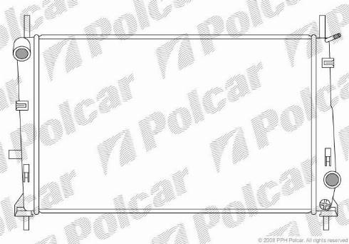 Polcar 321608-2 - Радіатор, охолодження двигуна autozip.com.ua