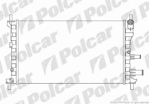 Polcar 3210084X - Радіатор, охолодження двигуна autozip.com.ua