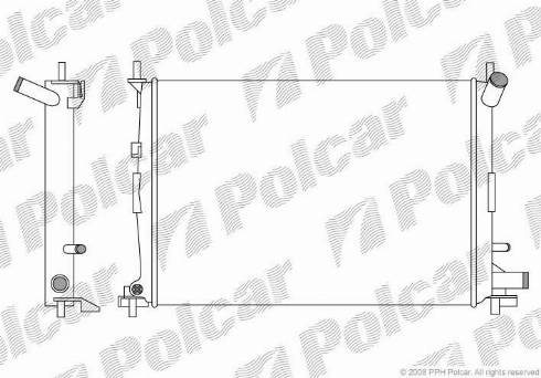 Polcar 321008-5 - Радіатор, охолодження двигуна autozip.com.ua