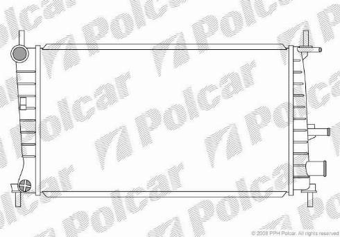 Polcar 321008-6 - Радіатор, охолодження двигуна autozip.com.ua