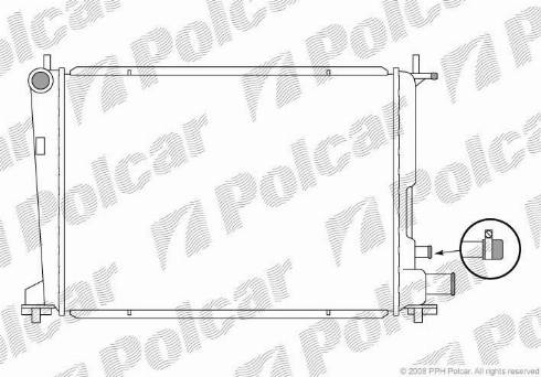 Polcar 321008-1 - Радіатор, охолодження двигуна autozip.com.ua