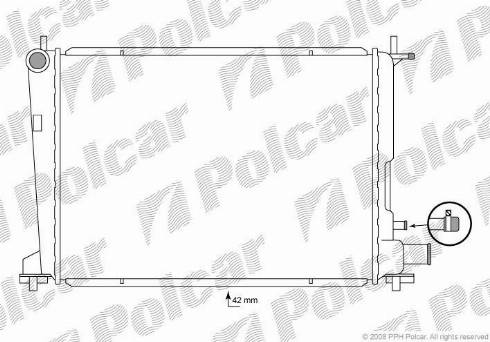 Polcar 321008-3 - Радіатор, охолодження двигуна autozip.com.ua