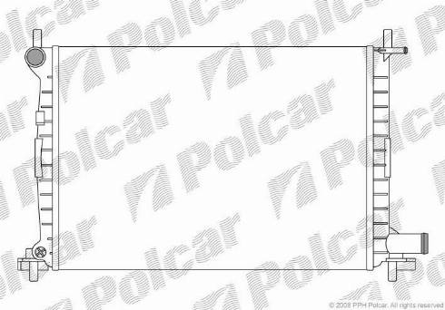 Polcar 3210082X - Радіатор, охолодження двигуна autozip.com.ua