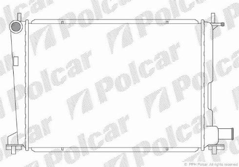 Polcar 321008-2 - Радіатор, охолодження двигуна autozip.com.ua