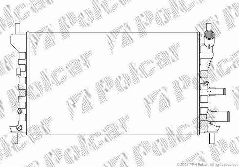 Polcar 321008A4 - Радіатор, охолодження двигуна autozip.com.ua