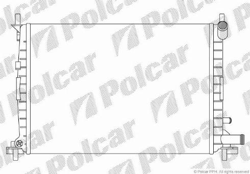 Polcar 321008A5 - Радіатор, охолодження двигуна autozip.com.ua