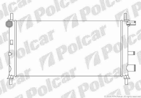 Polcar 321008A6 - Радіатор, охолодження двигуна autozip.com.ua