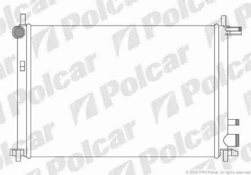Polcar 321008A1 - Радіатор, охолодження двигуна autozip.com.ua