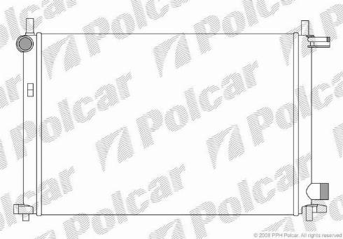 Polcar 321008A3 - Радіатор, охолодження двигуна autozip.com.ua