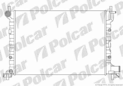 Polcar 321008A2 - Радіатор, охолодження двигуна autozip.com.ua