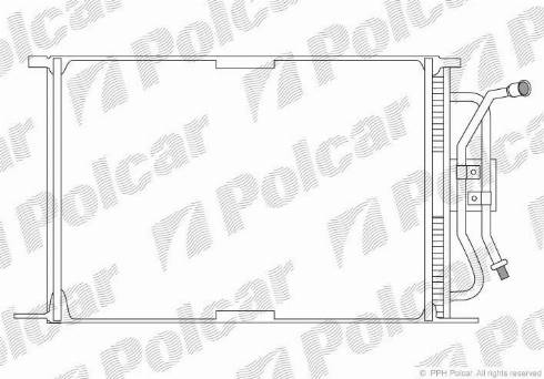 Polcar 3210K8A1 - Конденсатор, кондиціонер autozip.com.ua