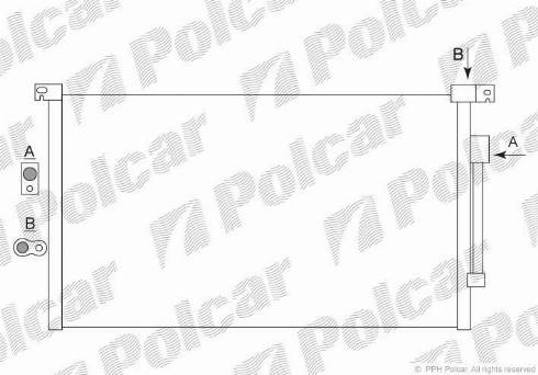 Polcar 3218K81X - Конденсатор, кондиціонер autozip.com.ua