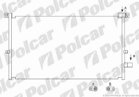 Polcar 3218K82X - Конденсатор, кондиціонер autozip.com.ua