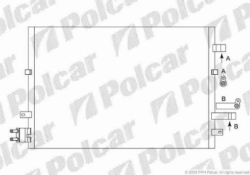 Polcar 3218K8C3 - Конденсатор, кондиціонер autozip.com.ua